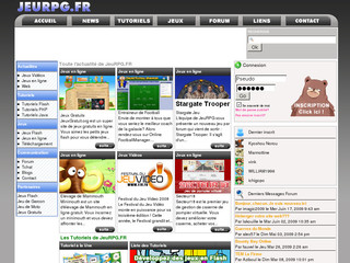 Aperçu visuel du site http://www.jeurpg.fr
