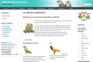 Aperçu visuel du site http://www.roseicollis.info