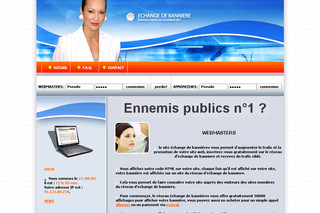 Aperçu visuel du site http://www.echange-de-banniere.net