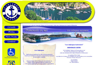 Aperçu visuel du site http://www.calanques-de-cassis.fr