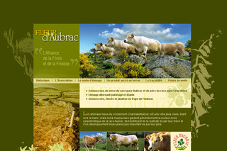 Aperçu visuel du site http://www.fleur-aubrac.com/