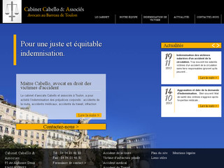 Aperçu visuel du site http://www.cabello-avocats.fr/fr/