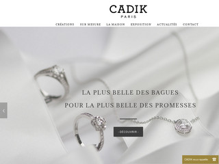 Aperçu visuel du site http://www.cadik.fr
