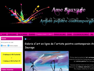 Aperçu visuel du site http://www.amesauvage.com