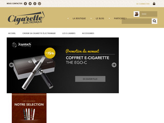 Aperçu visuel du site http://cigaretteelectronique.com/