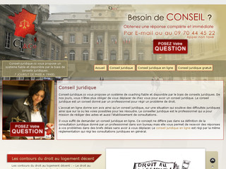 Aperçu visuel du site http://www.conseil-juridique.co/