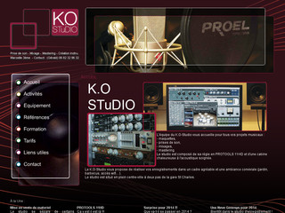 Aperçu visuel du site http://www.ko-studio.net/