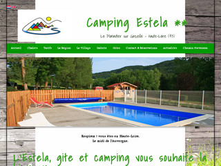 Aperçu visuel du site http://www.campingestela.fr