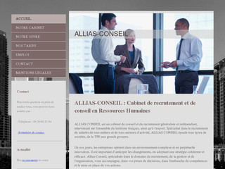 Aperçu visuel du site http://www.allias-conseil.fr