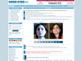 Aperçu visuel du site http://www.sosie-star.com/
