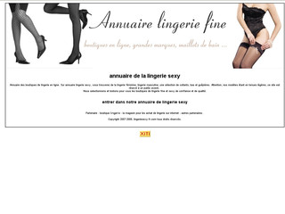Aperçu visuel du site http://www.lingeriesexy-fr.com