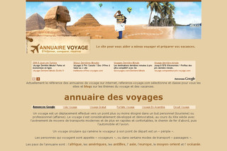 Aperçu visuel du site http://www.reference-voyage.com/