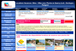 Aperçu visuel du site http://www.web-vacances.com