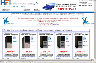 Hfinformatique.be - HFI,  PC gamer et ordinateur Asus, Asrock