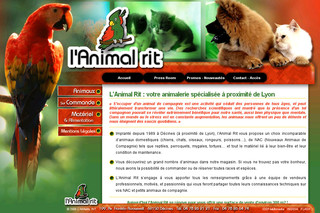 Aperçu visuel du site http://www.animal-rit.fr
