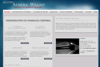 Aperçu visuel du site http://www.maitrewilliot.fr