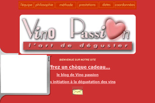 Aperçu visuel du site http://www.vino-passion.com