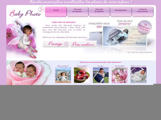 Aperçu visuel du site http://www.baby-photo-montage.com