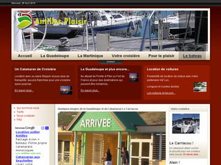 Aperçu visuel du site http://www.antilles-plaisir.fr