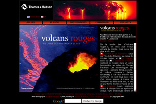 Aperçu visuel du site http://www.volcansrouges.com