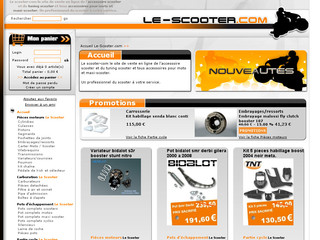 Aperçu visuel du site http://www.le-scooter.com