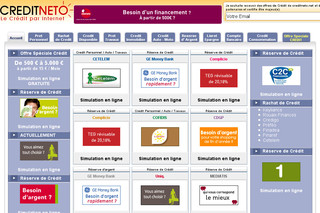 Aperçu visuel du site http://www.creditneto.net