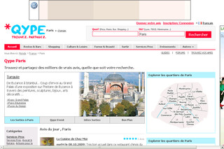 Aperçu visuel du site http://www.qype.fr/fr