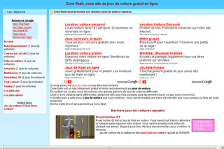 Aperçu visuel du site http://www.zone-flash.com