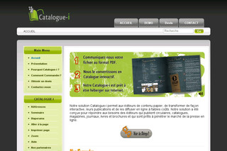 Aperçu visuel du site http://catalogue-i.fr