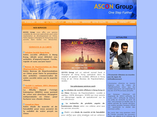 Aperçu visuel du site http://www.ascon-group.com