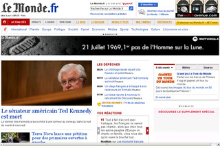 Aperçu visuel du site http://www.lemonde.fr/