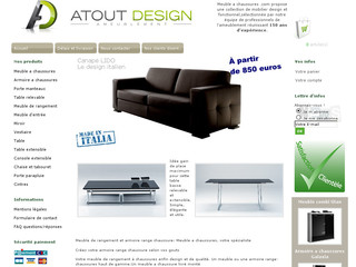 Aperçu visuel du site http://www.meuble-a-chaussures.com