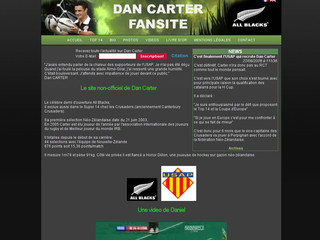 Aperçu visuel du site http://www.dan-carter.net
