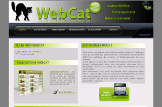 Aperçu visuel du site http://webcat.fr