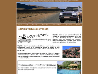 Aperçu visuel du site http://www.majdolinetravel.com