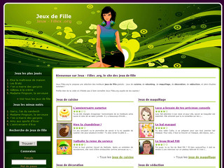 Aperçu visuel du site http://www.jeux-filles.org