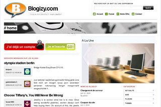 Aperçu visuel du site http://blogizy.com