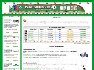 Aperçu visuel du site http://www.poker-attitude.com