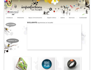 Aperçu visuel du site http://www.imperfections.fr