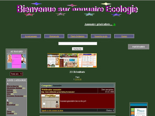 Aperçu visuel du site http://www.ecologie.alba-annuaire.fr