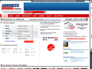 Aperçu visuel du site http://www.annonces-automobile.com