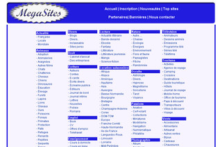 Megasites.fr - Les meilleurs sites du web dans notre annuaire