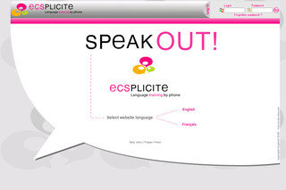 Aperçu visuel du site http://www.ecsplicite.com