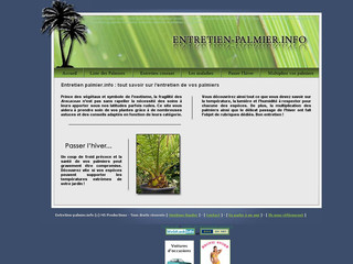 Aperçu visuel du site http://www.entretien-palmier.info
