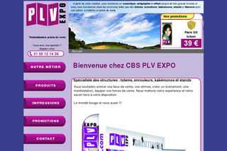Aperçu visuel du site http://www.plv-expo.com
