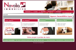 Aperçu visuel du site http://www.novolia-immobilier.com