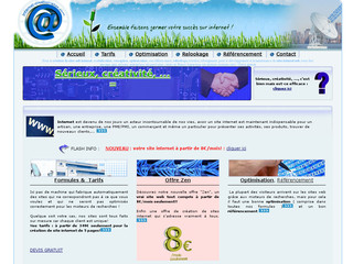 Aperçu visuel du site http://www.internet-creation-sites.com
