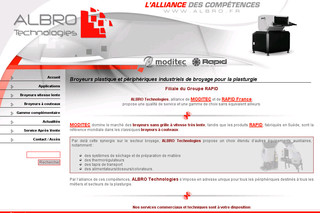 Aperçu visuel du site http://www.albro.fr/