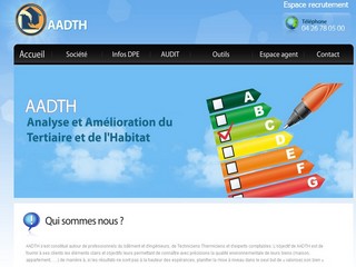 Aperçu visuel du site http://www.aadth-audit-energetique.fr