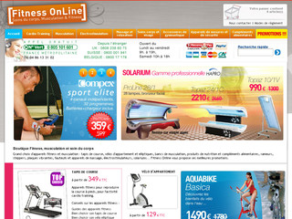 Aperçu visuel du site http://www.fitness-online.fr